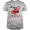Golden Retriever Puppy Truck Drive Happy Valentine’s 2021 shirt