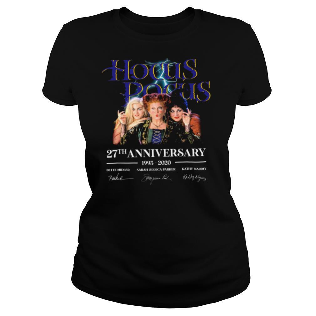 Hocus Pocus 27th Anniversary 1993 2020 Bette Midler Sarah Jessica Parker Kathy Najimy shirt