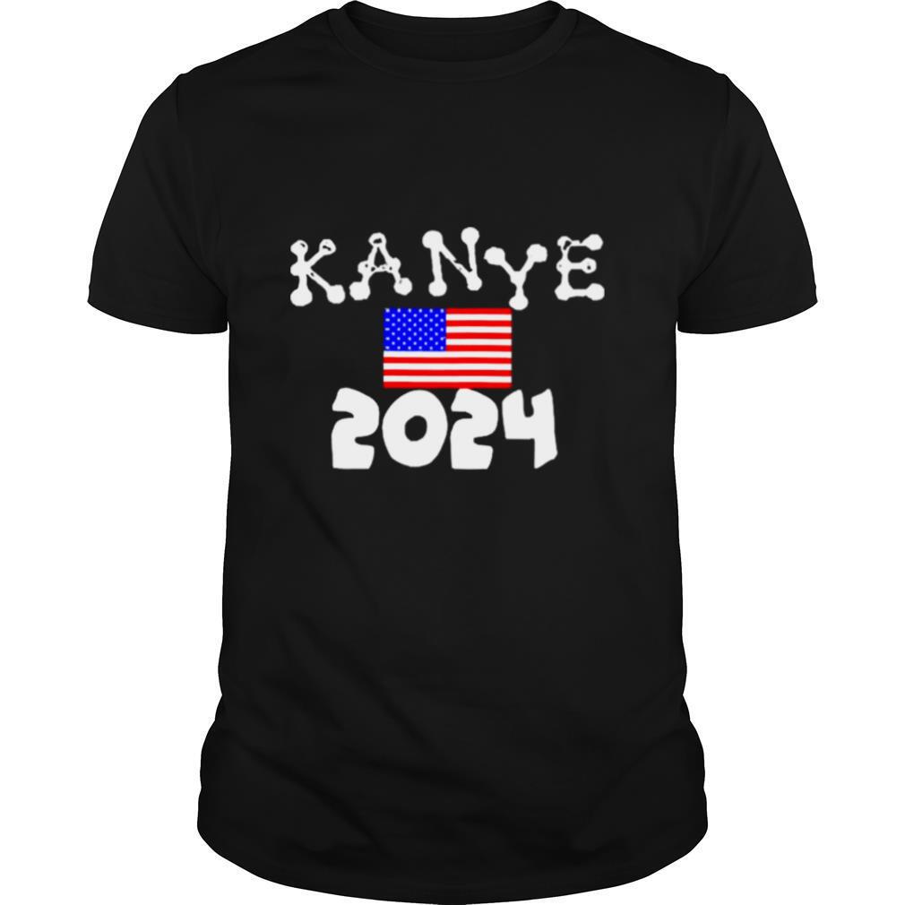 Kanye 2024 American Flag shirt