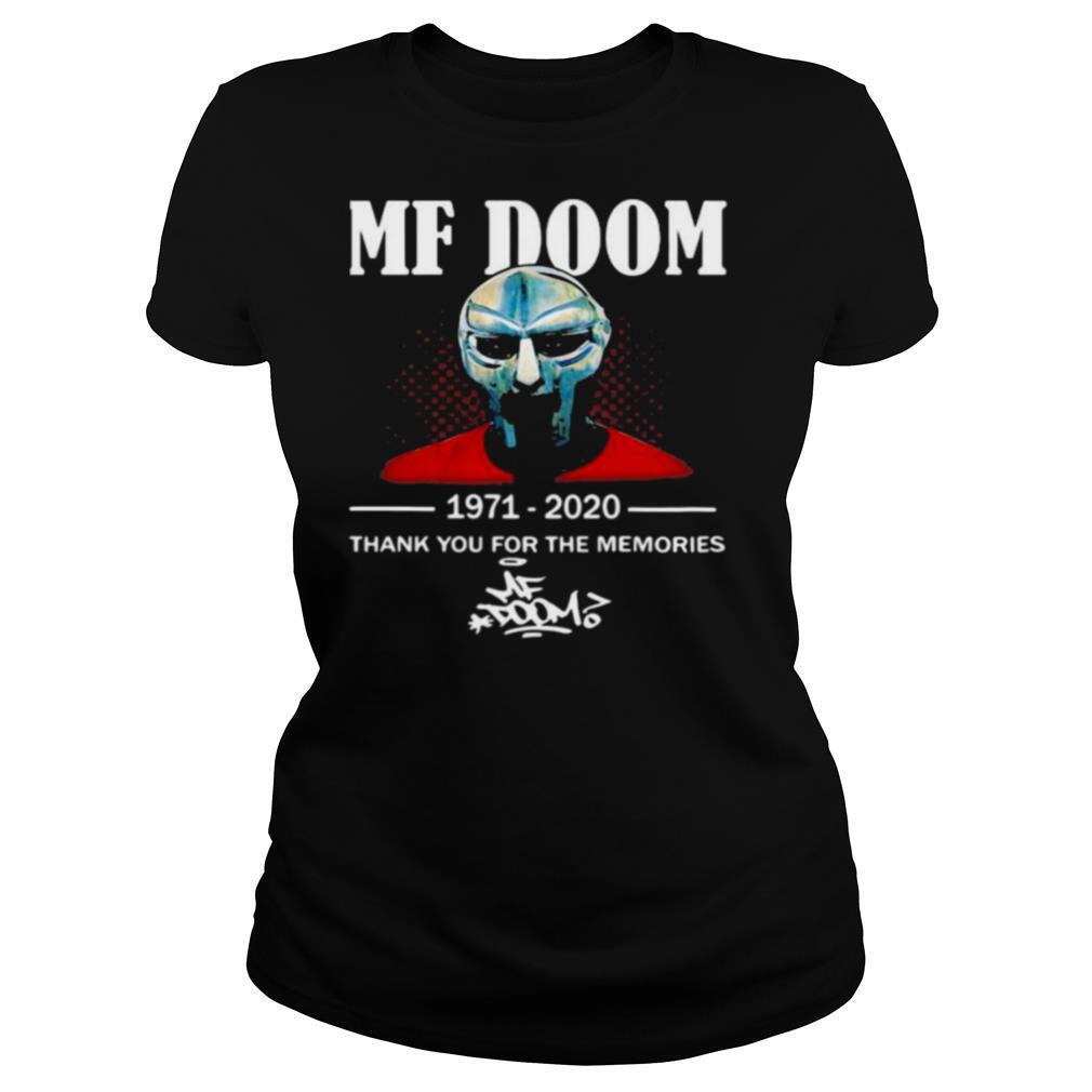 Mf Doom 1971 2020 Thank You For The Memories Signature shirt