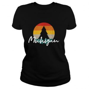 Michigan Souvenir Forest Evergreen Sunset Nature shirt