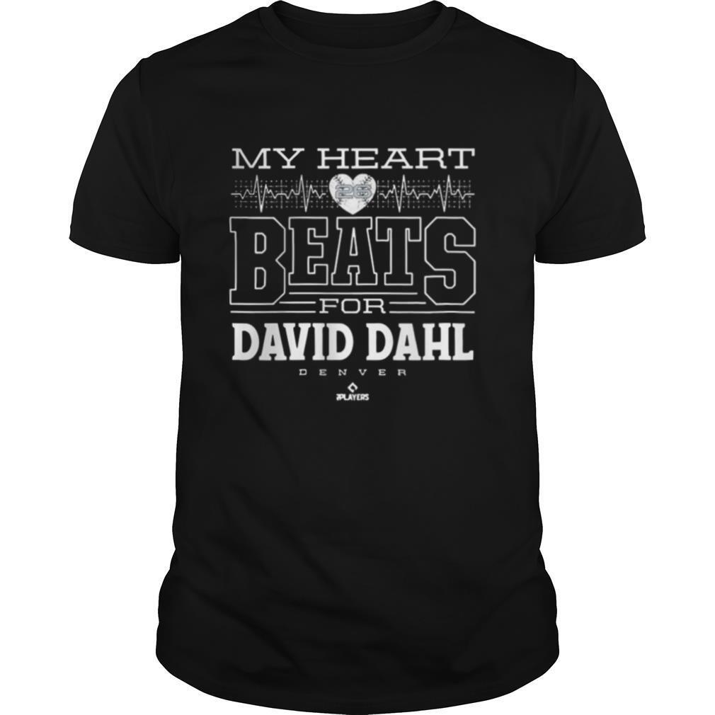 My Heart Beats For David Dahl Denver Womens 2021 shirt