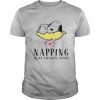 Napping Is My Favorite Sport Snoopy Sleep Flower shirt