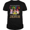 Silliy Rabbit Easter Is For Jesus Drawf Lerpoad shirt