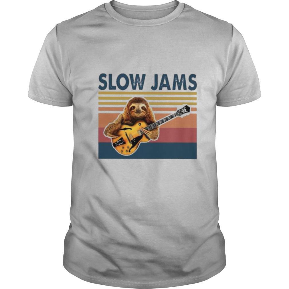 Sloth slow Jams vintage 2021 shirt