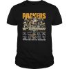The Green Bay Packers 102nd Anniversary 1919 2021 Signatures Thank You For The Memories shirt