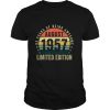 63 Years Old Gifts August 1957 Limited Edition 63rd Birthday T Shirt