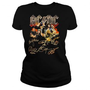 ACDC Band All Members Signatures shirt