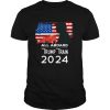 American Flag With All Aboard Trump Train 2021 shirt