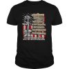 Civill War In Memorial To All Our Veterans American Flag shirt