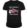 Deplorable And Proud Eagle American Flag shirt