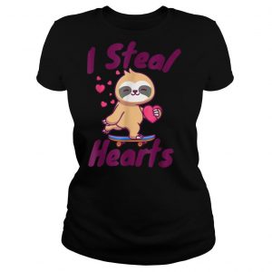 I Steal Hearts Sloth Love Valentines Day Gift Idea T Shirt