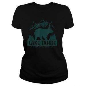 Lake Tahoe Vintage Mountains Bear California Nevada T Shirt