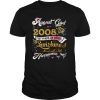 Vintage August 2008 Designs 12 Years Old 12th Birthday Gifts T Shirt