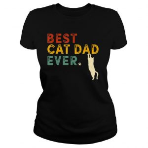 Best Cat Dad ever, Retro vintage Dad Cat,Father's day tshirt T Shirt