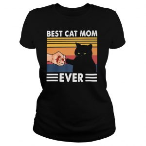 Best Cat Mom Ever Black Cat Vintage Shirt