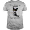 Black Cat Im A Grumpy Old Nurse My Level Of Sarcasm Depends On Your Vintage Retro shirt