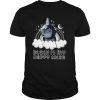 Black Is My Happy Color Angry Unicorn Rainbow Clouds shirt