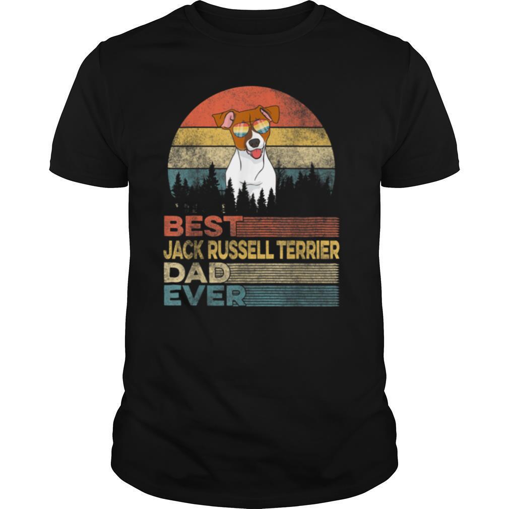 Dog Dad Shirts Retro Best Jack Russell Terrier Dad Ever T Shirt