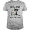 Drawing because murder is wrong cat shirt