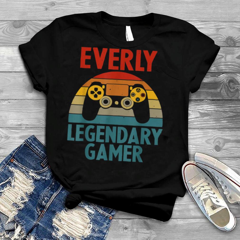 EVERLY Name Personalized Gaming Geek Birthday shirt