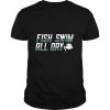 East Lansing basketball fish swim all day shirt