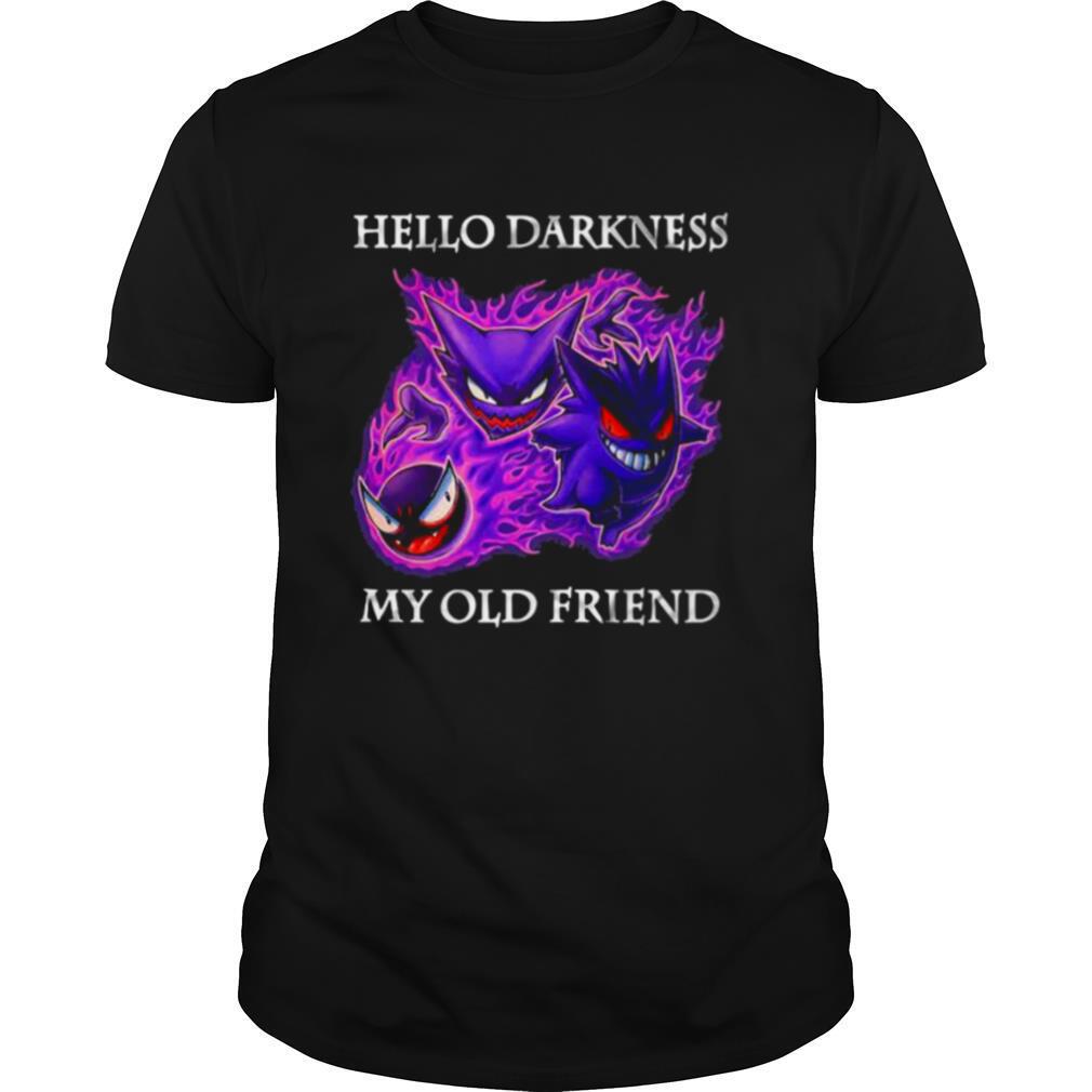 Hello Darkness My Old Friend Evil Gengar Pokemon shirt