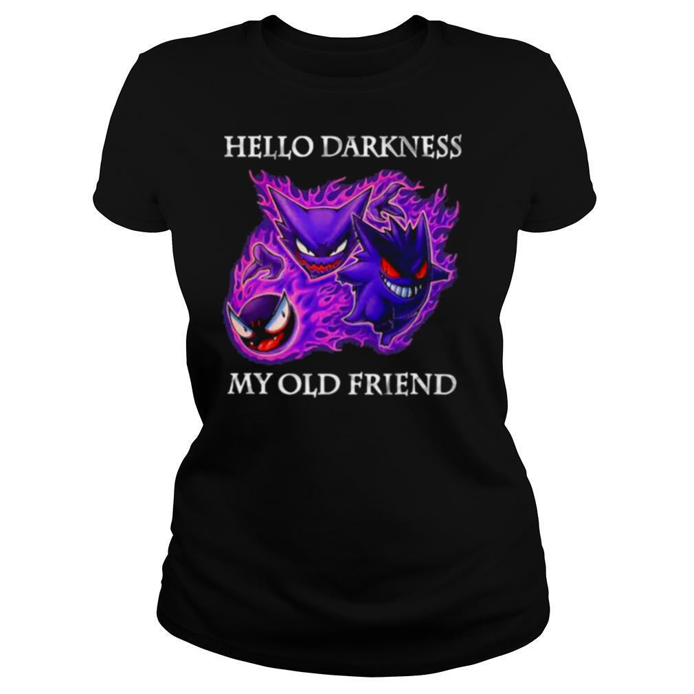 Hello Darkness My Old Friend Evil Gengar Pokemon shirt
