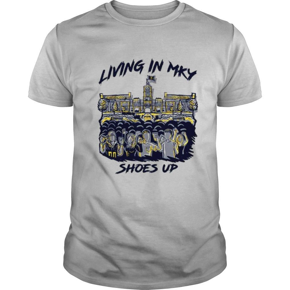 LIVING IN MY SHOES UP shirt