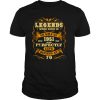 Legends Born In March 1951 70th Birthday 70 Years Old Gift shirt