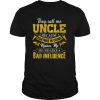 Mens They Call Me Uncle Because Partner In Crime Funny T Shirt