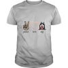 Peace Love Husky Dog 2021 shirt