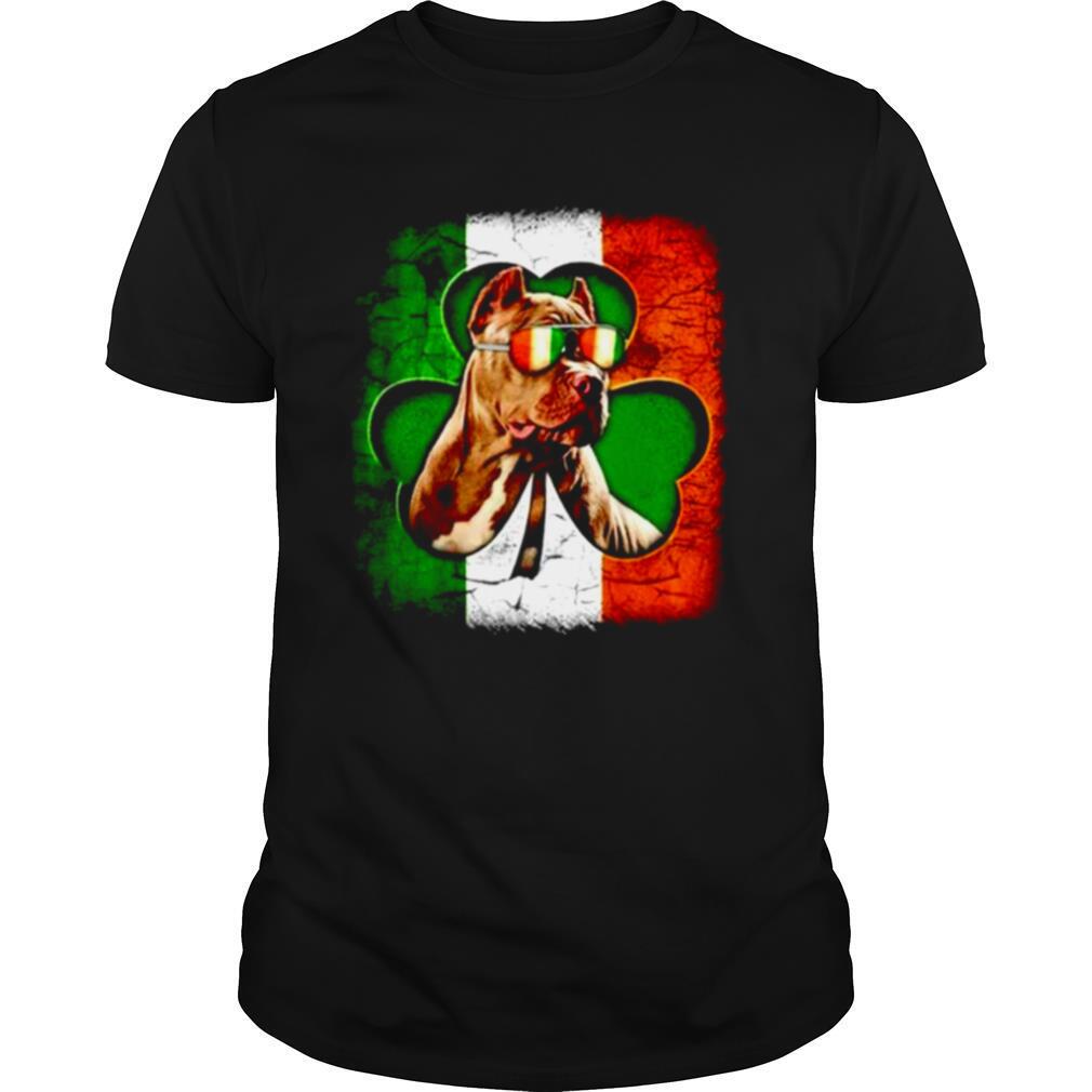 Pitbull St Patricks Day flag shirt