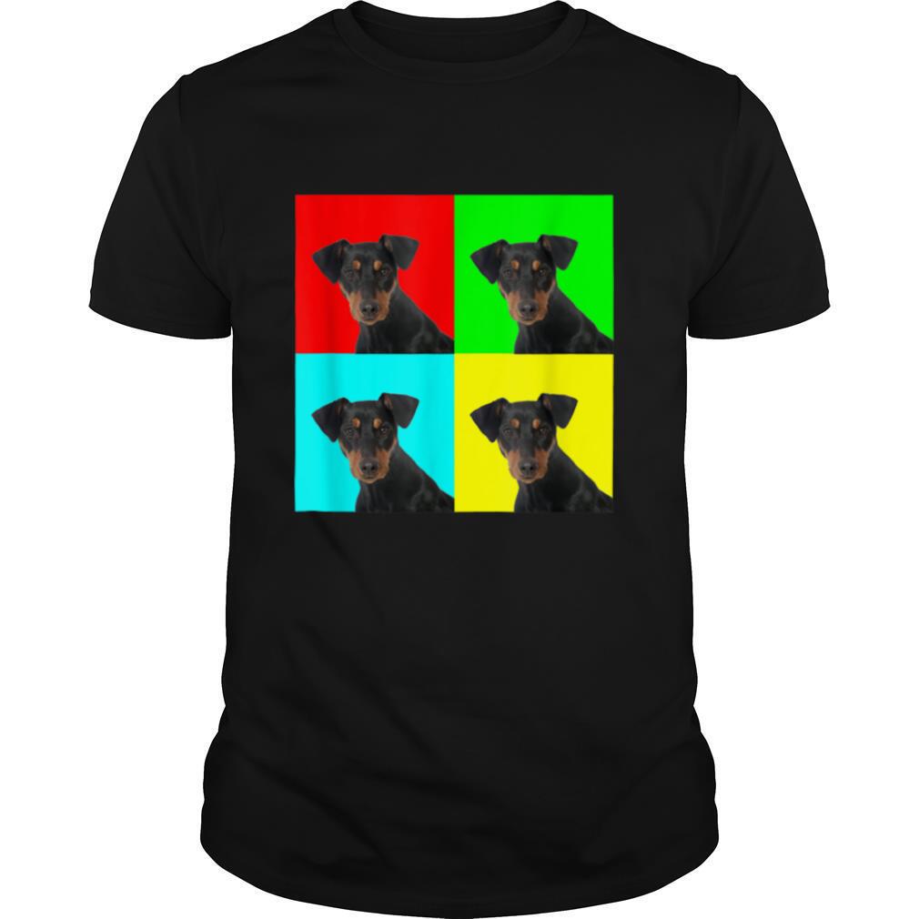 Pop Art Dog German Pinscher T Shirt