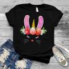 Unicorn Face Bunny Eggs Hunting Happy Easters Girl shirt