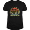 Vintage April 2014 Limited Edition 7 Years Old Gift 7th T Shirt