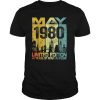 Vintage May 1980 Funny 41st Birthday 41 Years Old Gift T Shirt