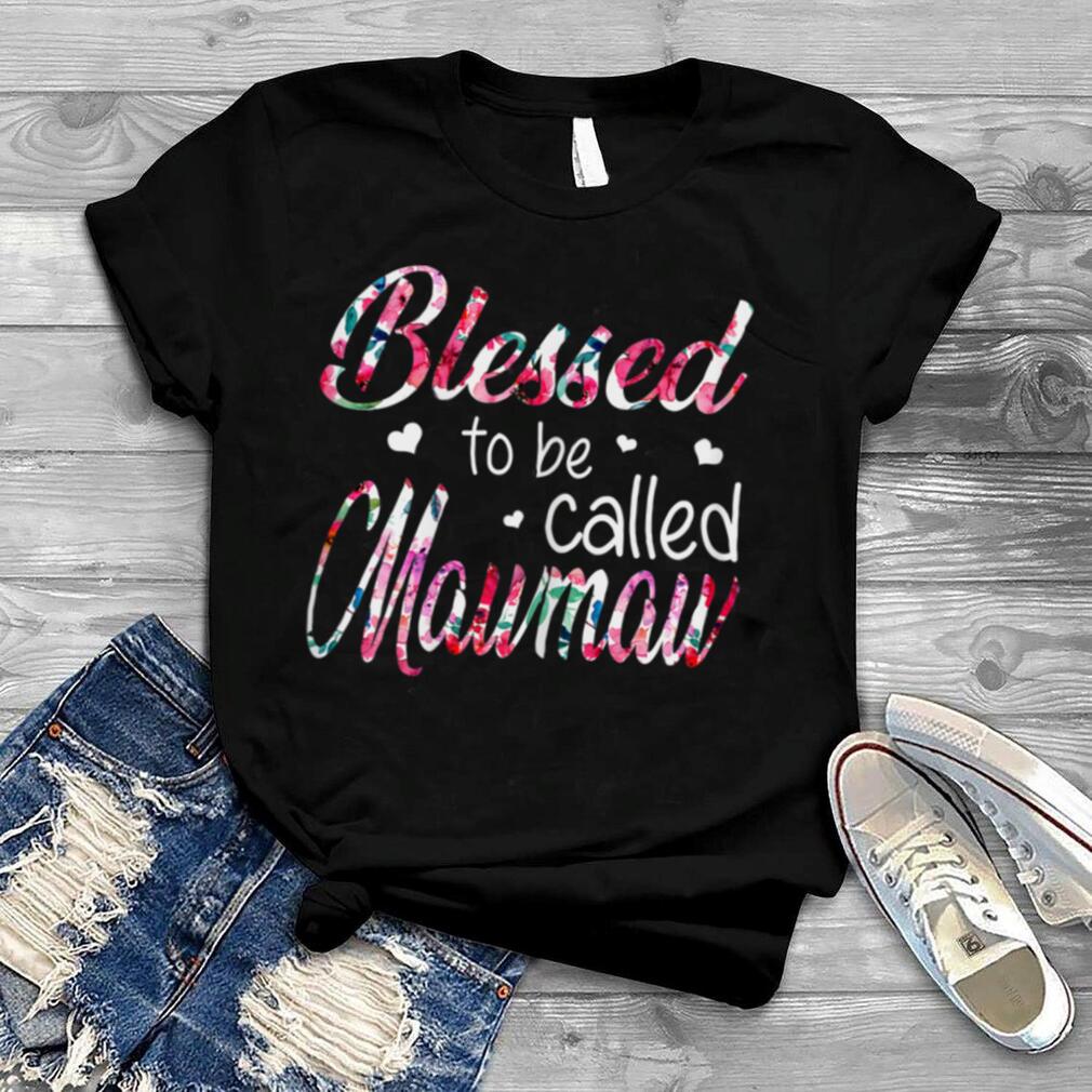 Womens Womens Blessed To Be Called Mawmaw Grandma Mother's Day T Shirt