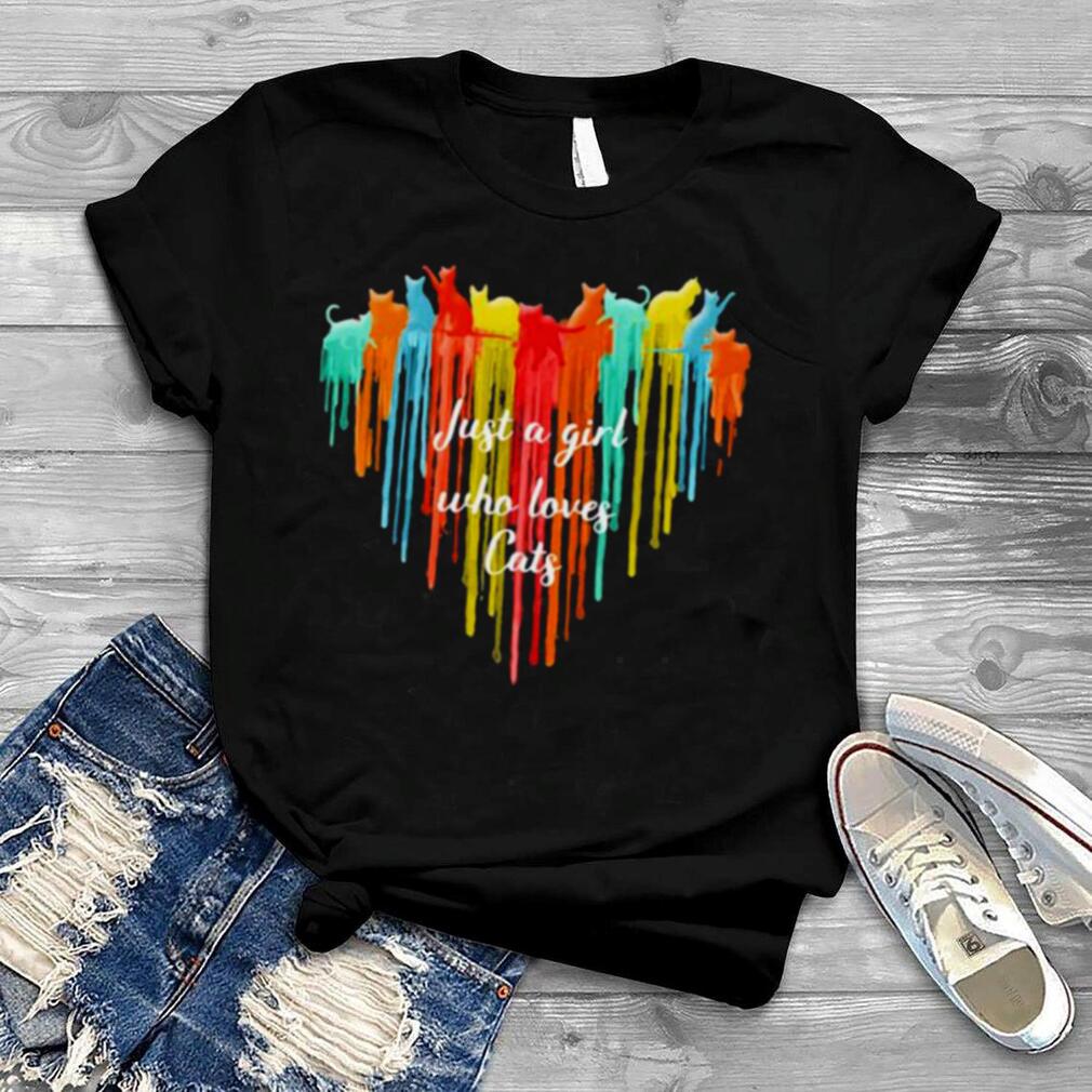Just A Girl Who Loves Cats Watercolor Shirt