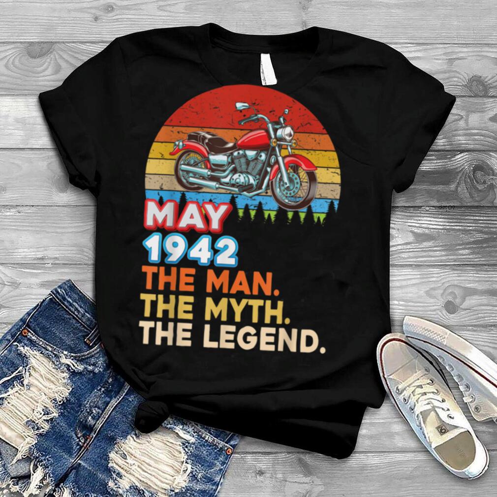 Made In May 1942 The Man Myth Legend 79 Year 79th Birthday T Shirt