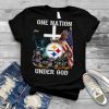 Pittsburgh Steelers one nation under god signatures shirt