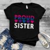 Proud Sister Bisexual Gay lesbian LGBT Heart Mother's Day T Shirt
