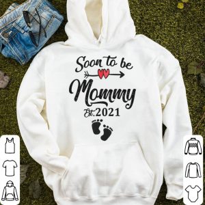 Soon to be Mommy 2021 Mother's Day Floral Mom Shirt