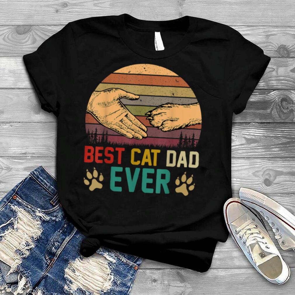 Best Cat Dad Ever Vintage Cat Daddy Fathers Day T Shirt