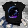 Cool and Creepy Full Moon Surfing Skeleton Halloween shirt