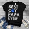 Mens Best Cat Papa Ever Tee Funny Family Father's Day T Shirt