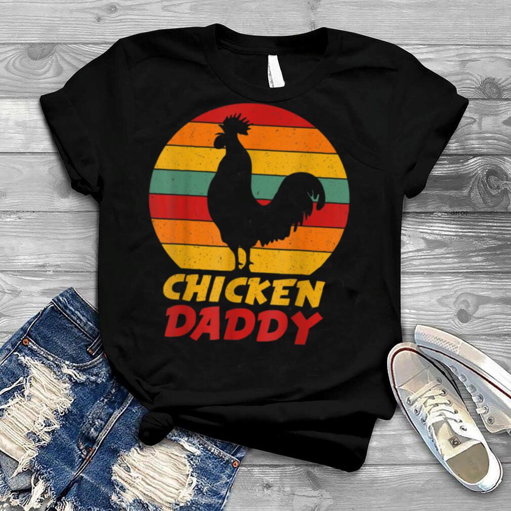 Mens Vintage Chicken Daddy Retro Farm Decor Retro Vintage T Shirt