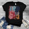 Retro Guitar American Flag Vintage Guitar shirt