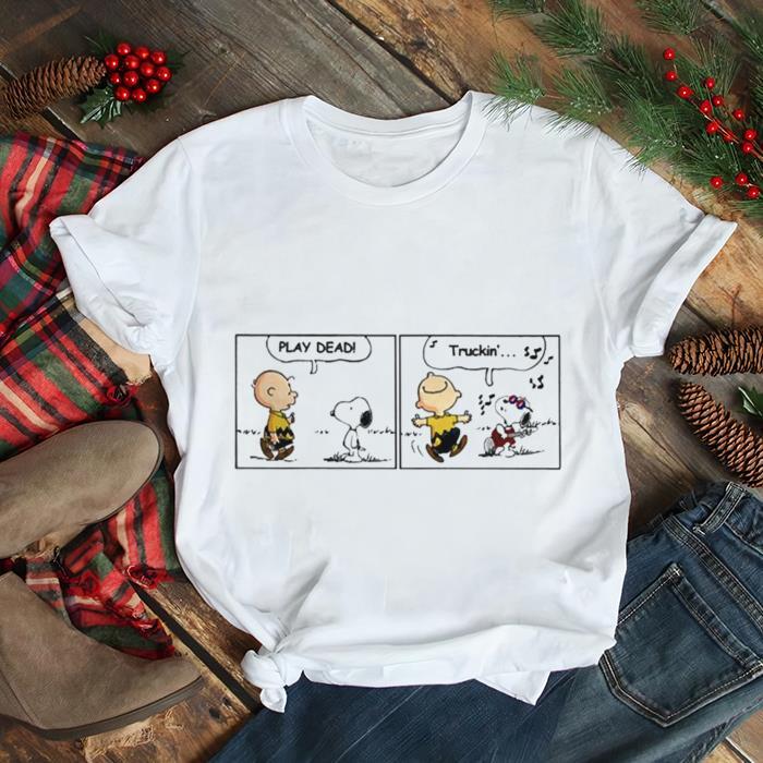 Snoopy And Charlie Brown Play Dead Truckin shirt