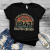 Vintage June 1943 Distressed 78 Year Old Retro 78th Bday T Shirt